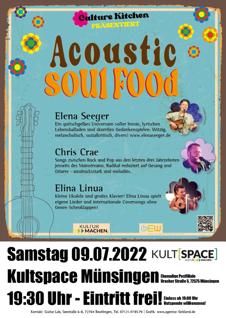 Veranstaltungsplakat Acoustic Soulfood Vol. II